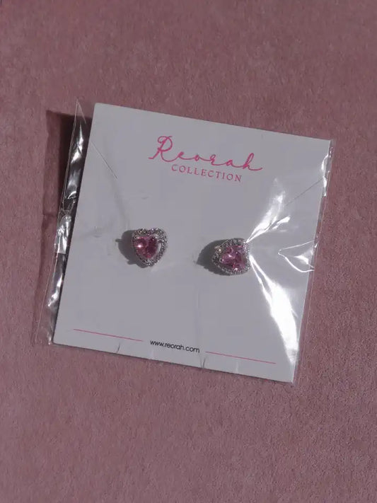 Blush Heart Earrings