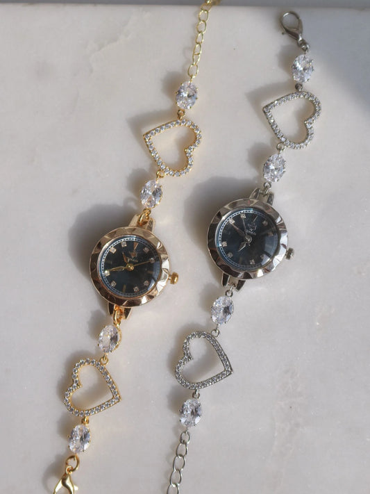 White Heart Glow Watch