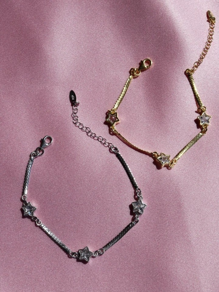 3 Star 925 Silver Bracelet