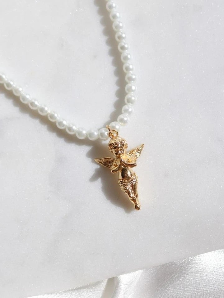 Glass Pearl Eros Necklace