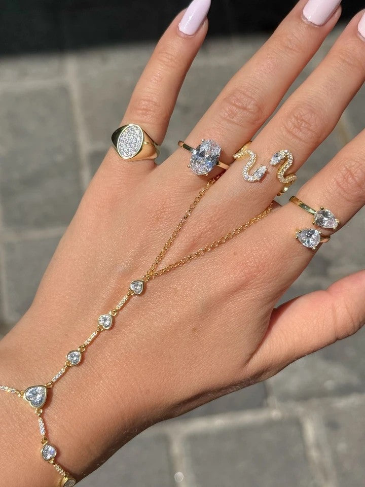 Double Pure Shine 925 Silver Ring