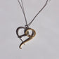 Snake Heart 925 Silver Necklace