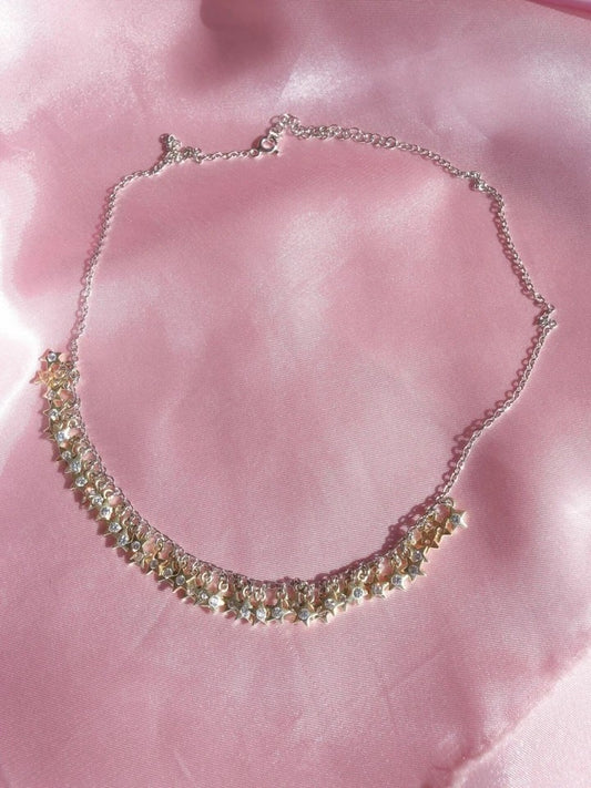 Multi-Star Zircon 925 Silver Necklace