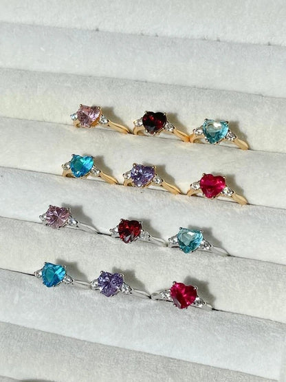 Royal Heart Brass Ring