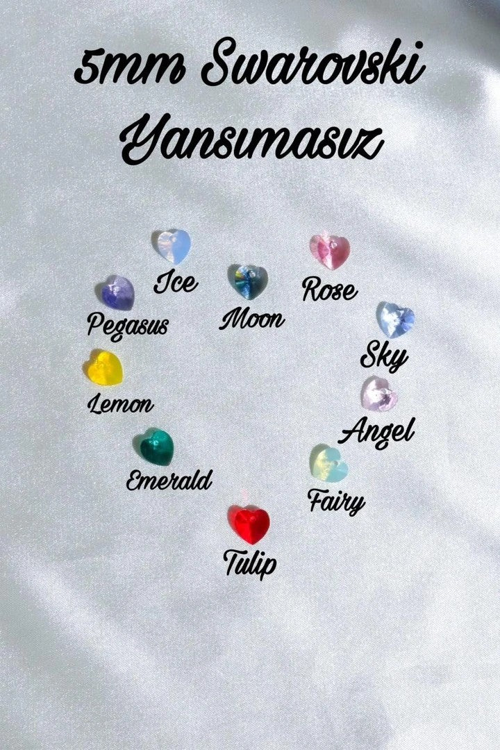 Six-Piece Swarovski Heart Necklace