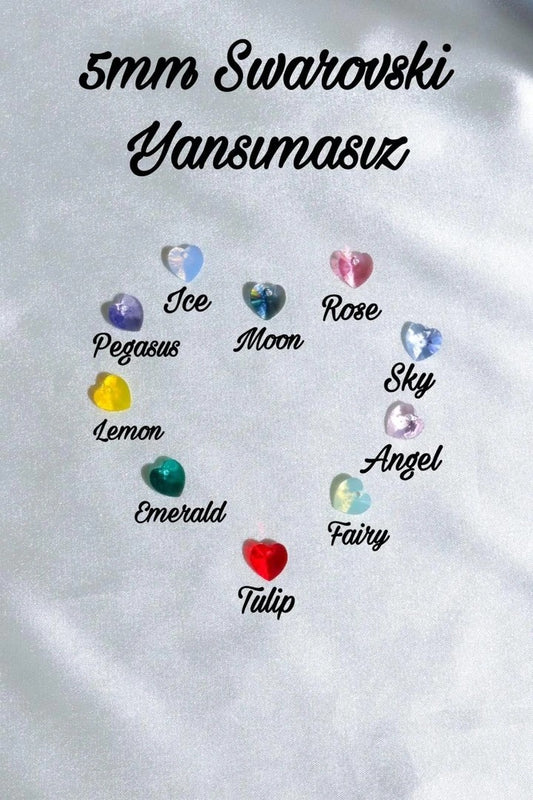 Six-Piece Swarovski Heart Necklace