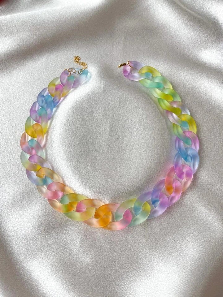 Clear Acrylic Necklace Large