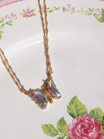 Dreamy Magnetic Butterfly Necklace
