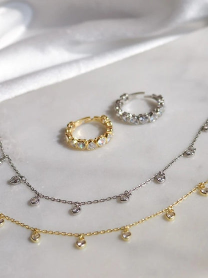 Inverted Zircon Heart 925 Silver Ring