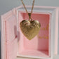 Floral Heart Personalized Photo Locket Necklace