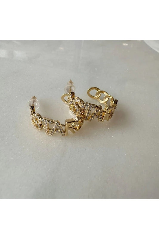 Star Zircon Stone Stud Earrings