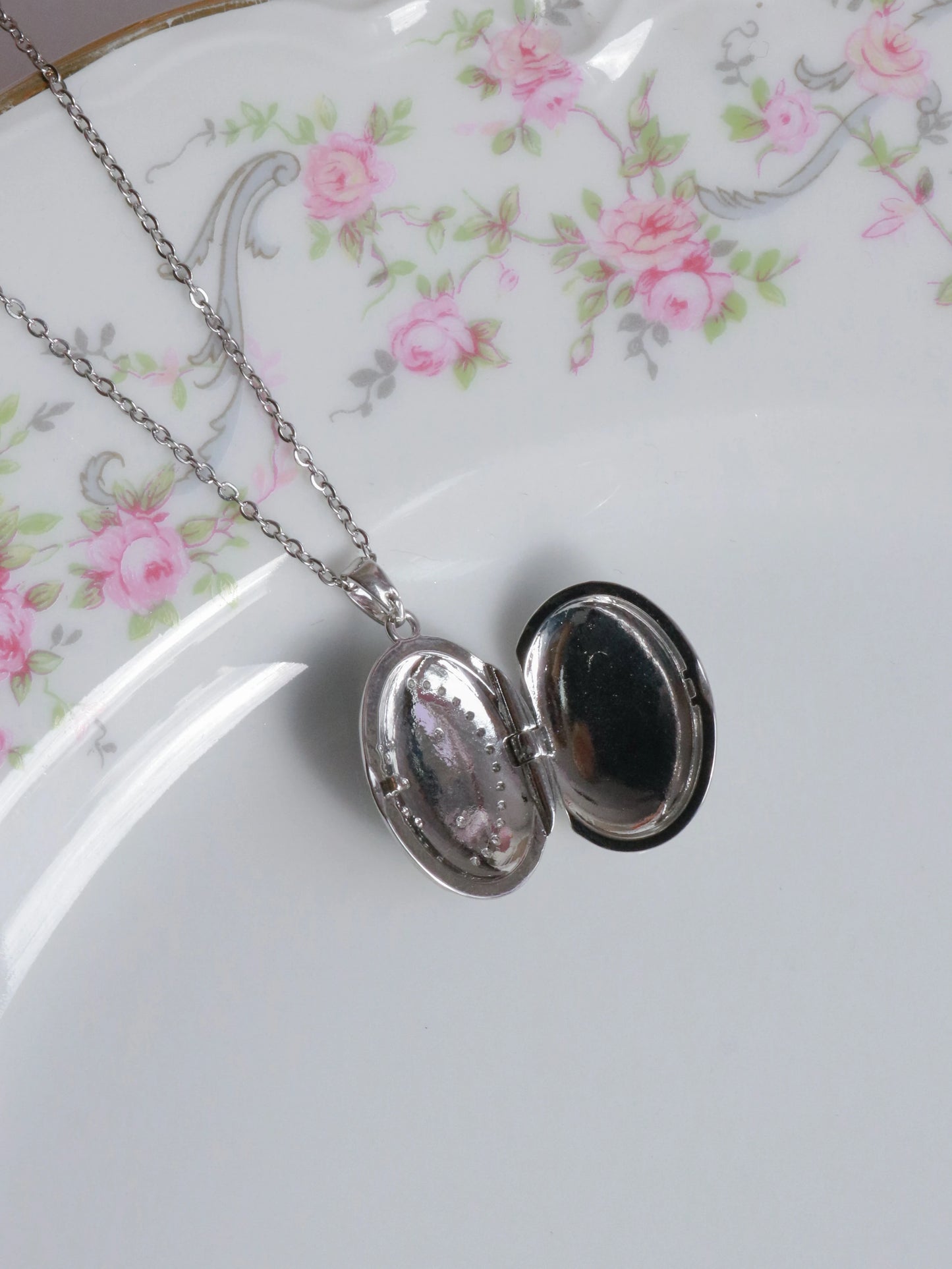 Moon Star Glow Personalized Photo Locket Necklace