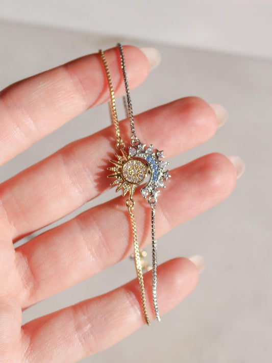 Moon And Sun Couple Bracelet