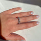 Zircon Stone Thin Chain Ring