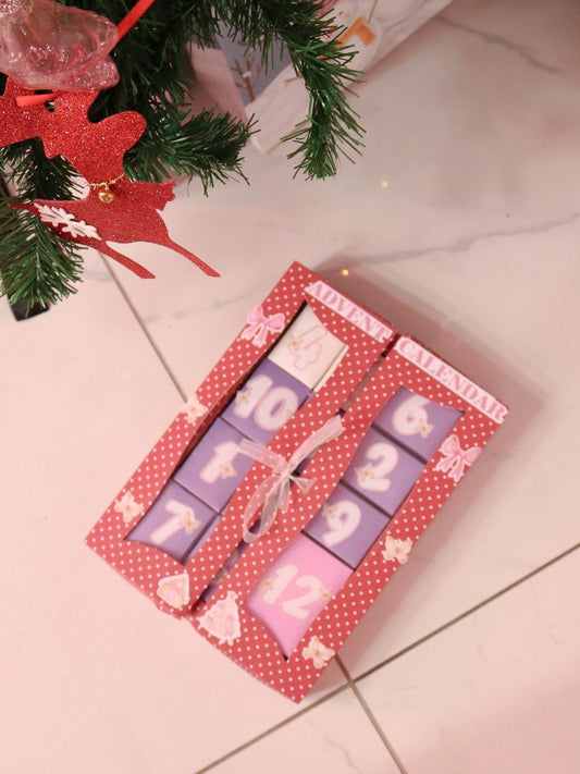 Reorah Red Polka Dot Jewelry Advent Calendar 12 Pieces