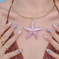 Pink Starfish Necklace