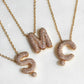 Bombe Letter Necklace