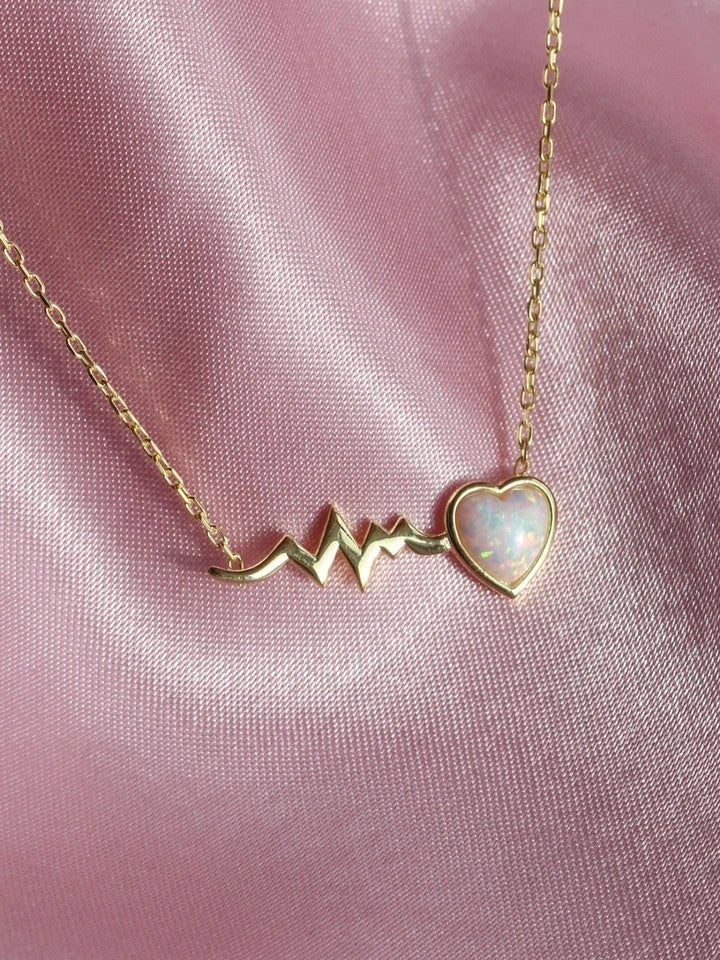 Heartbeat Necklace 925 Silver