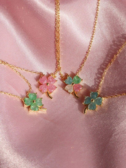 Four Leaf Clover Necklace 925 Silver
