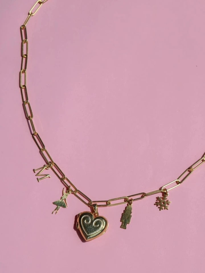 Clara & the Nutcracker Letter Locket Necklace
