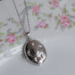 Silver Sea Turtle Personalized Photo Locket Necklace