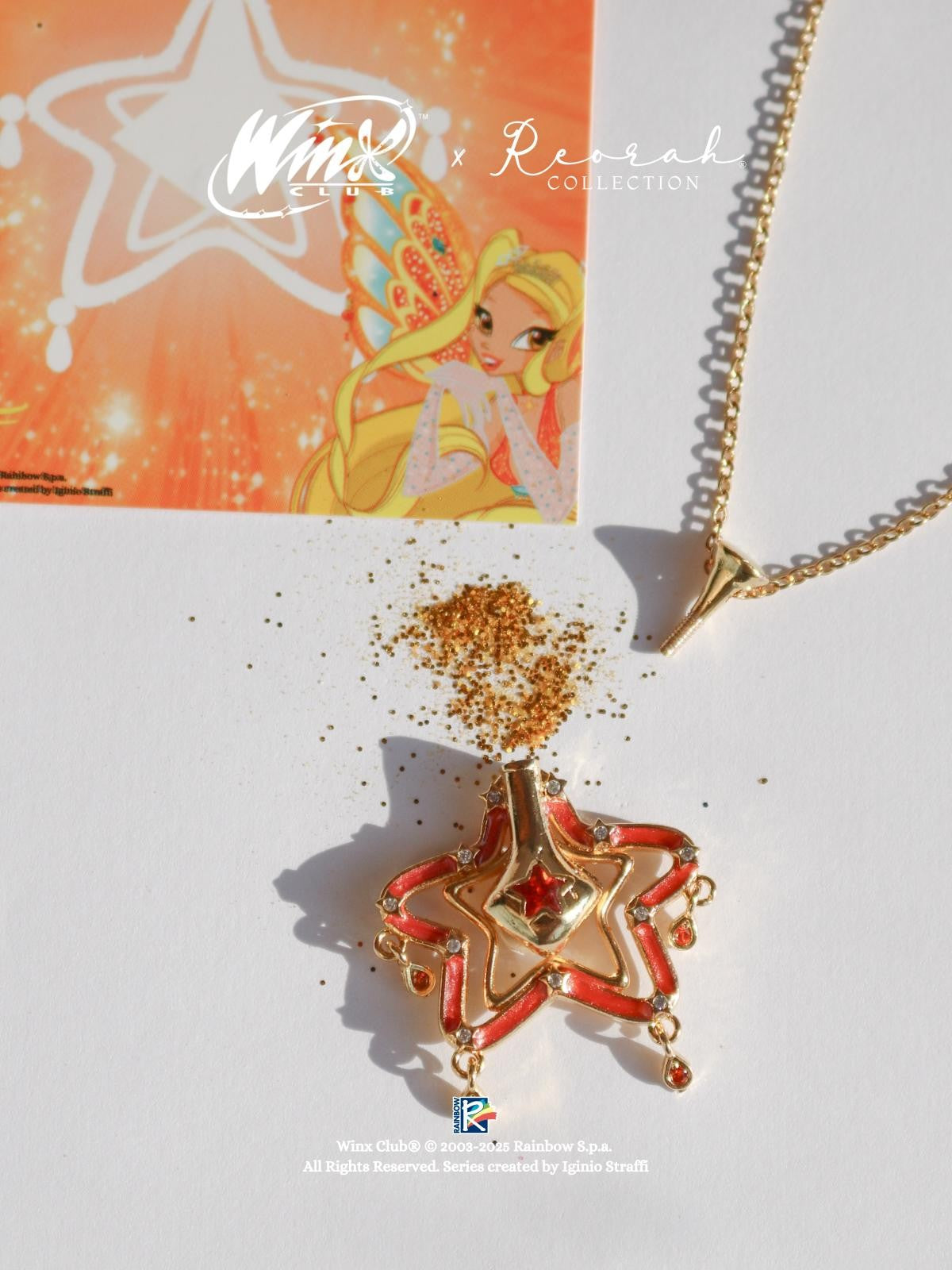 Winx Club® Stella Fairy Dust Bottle Necklace