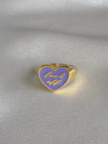 Heart F*ck Off Ring