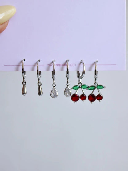 Cherry Taste Earring Set
