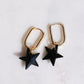 Black Star Swarovski Earrings
