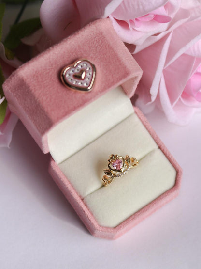 Cinderella Crown Heart Ring