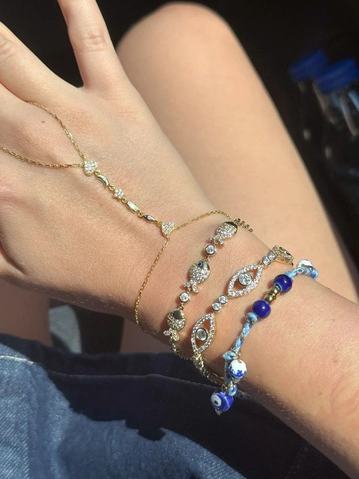 Fatima's Lovely Hand 925 Sterling Silver Shahmaran