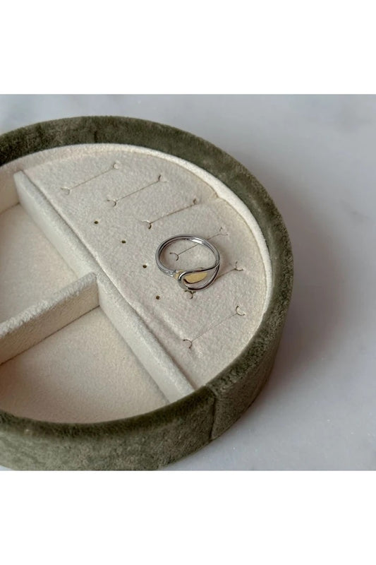 Gold-Silver Intertwined Snake Ring