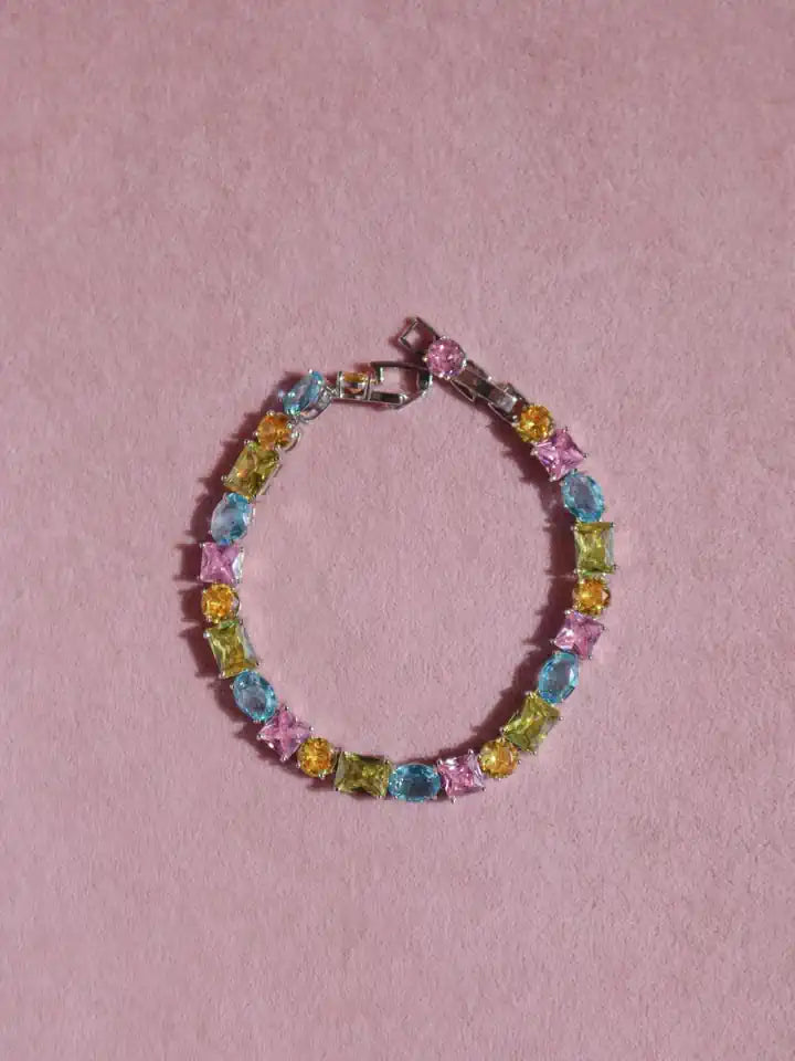 Gamma Shine Big Colorful Zircon Stone Bracelet