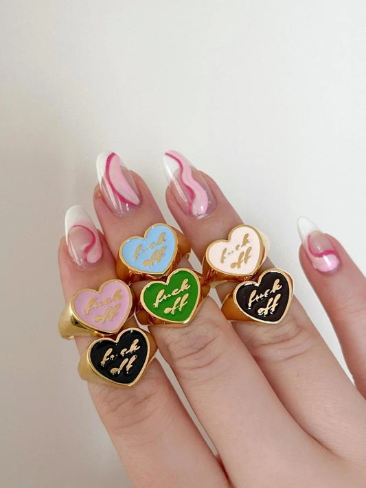 Heart F*ck Off Ring