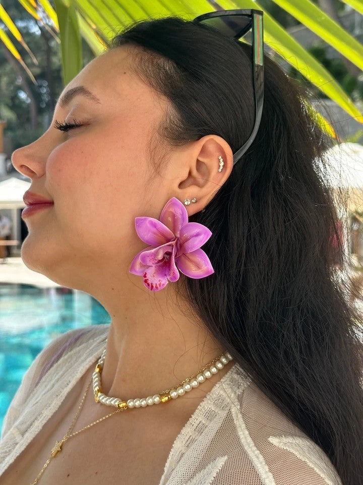 Orchid Sparkle Earrings