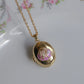 Purple Ocean Treasure Personalized Photo Locket Necklace