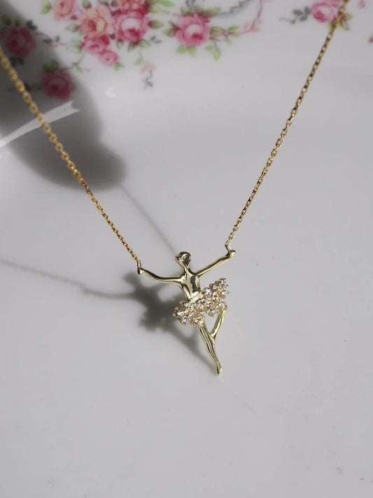 Ballerina 925 Sterling Silver Necklace