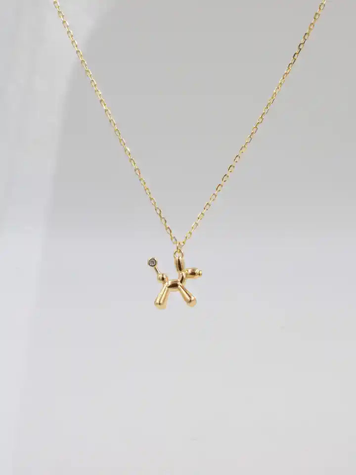 Minimal Puppy 925 Silver Necklace