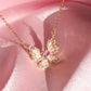 Blushstone Butterfly Necklace