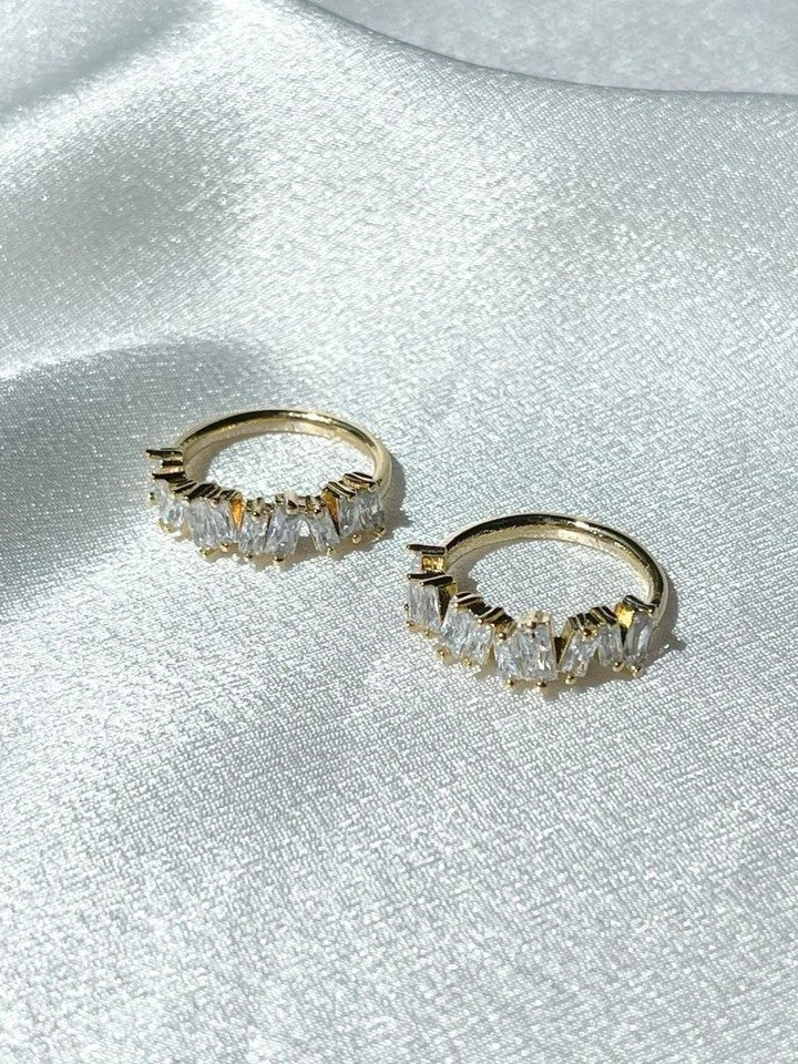 Half Baguette Stone Ring