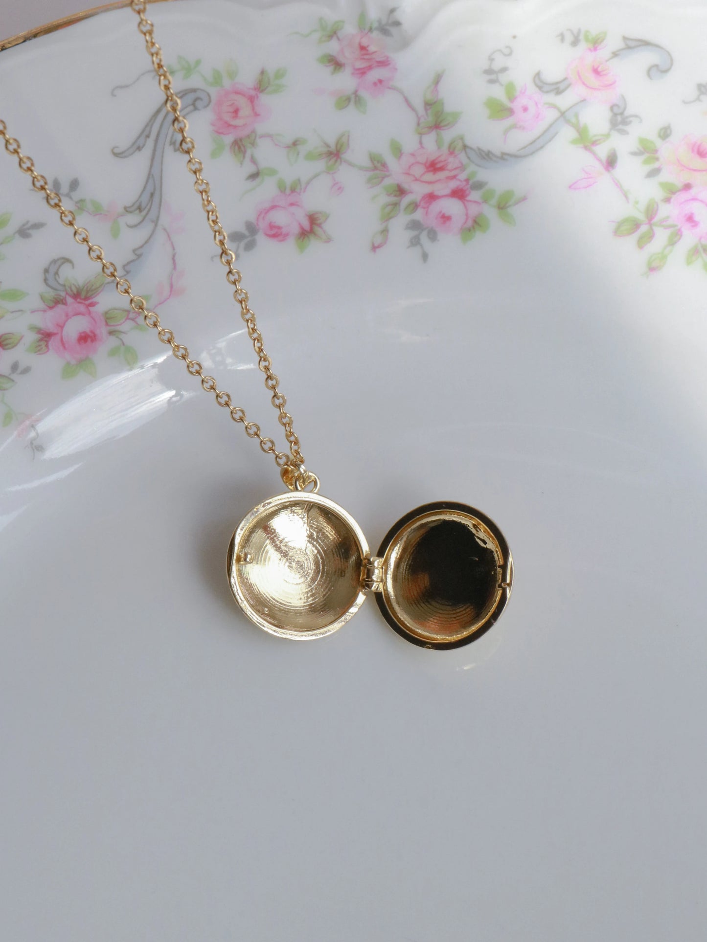 Purple Light Of The Moon Personalized Photo Locket Necklace