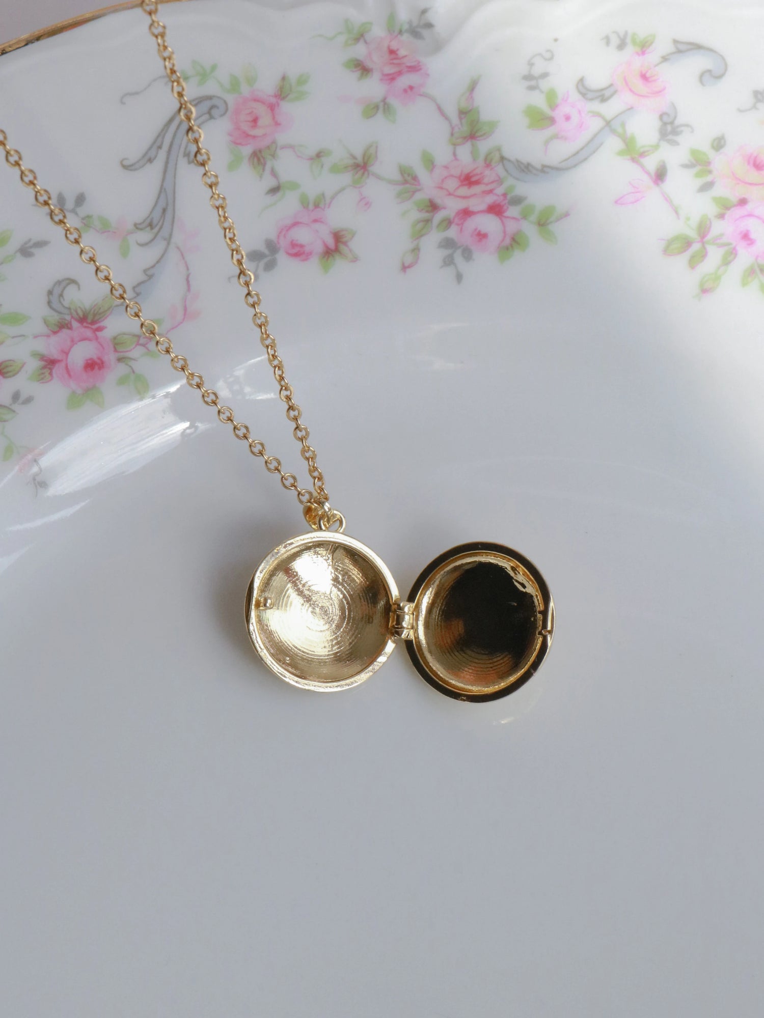 Purple Light Of The Moon Personalized Photo Locket Necklace