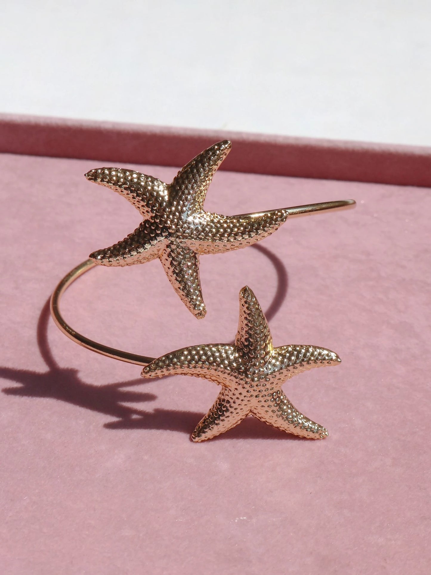 Golden Starfish Cuff Bracelet