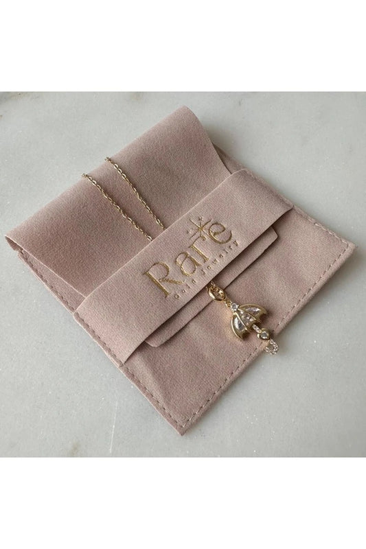 Umbrella Steel Necklace -gold