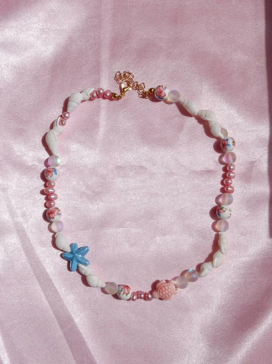 Ocean Spark Beaded Necklace