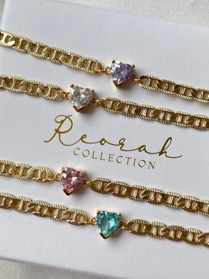 Diamond Heart Choker