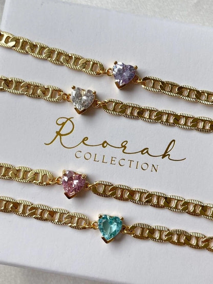 Diamond Heart Choker