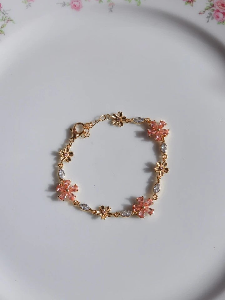 Flower Ladies Code Bracelet