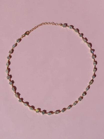 Multi Cut 925 Silver Necklace