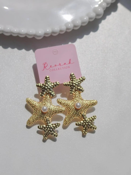 Starfish Pearl Shine Earrings